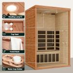 Polar Aurora 2-Person Infrared Indoor Sauna with Remote