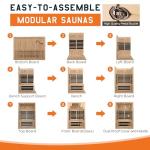 Albott 2-Person Infrared Sauna with Light Therapy