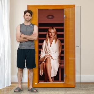 Real Relax 1-2 Person Far Infrared Home Sauna