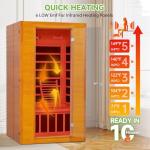 Real Relax 1-2 Person Far Infrared Home Sauna