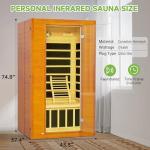 Real Relax 1-2 Person Far Infrared Home Sauna