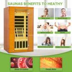 Real Relax 1-2 Person Far Infrared Home Sauna