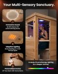 PAETA 1-Person Infrared Sauna with Carbon Heaters