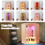 KUNSANA 2-3 Person Indoor Infrared Sauna with Bluetooth