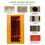 Real Relax 1-2 Person Far Infrared Home Sauna