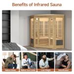 SpringSpa 4-Person Low EMF Infrared Sauna with Bluetooth