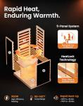 PAETA 1-Person Infrared Sauna with Carbon Heaters