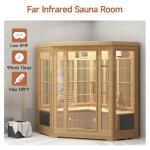 SpringSpa 4-Person Low EMF Infrared Sauna with Bluetooth