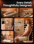 PAETA 1-Person Infrared Sauna with Carbon Heaters