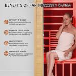 Springspa Infrared Sauna for One with Bluetooth