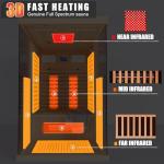 Meissalivive 1-2 Person Infrared Home Sauna