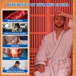 3-Person Low EMF Infrared Sauna with Bluetooth