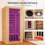 Springspa Infrared Sauna for One with Bluetooth