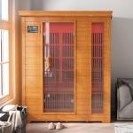 3-Person Low EMF Infrared Sauna with Bluetooth