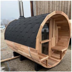 Smartmak Outdoor Barrel Steam Sauna for 2-10 People