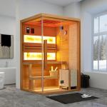 Traditional Steam Sauna for 2-4 People with Himalayan Salt