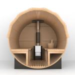 Smartmak Outdoor Barrel Steam Sauna for 2-10 People