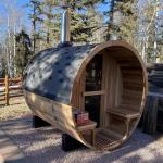 Smartmak Outdoor Barrel Steam Sauna for 2-10 People