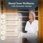 Dynamic Saunas Madrid Elite 3-Person Infrared Sauna