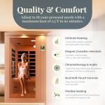 Dynamic Saunas Madrid Elite 3-Person Infrared Sauna