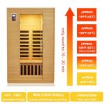 Garvee 2024 2-Person Infrared Wooden Sauna