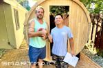 Smartmak Outdoor Barrel Steam Sauna for 2-10 People