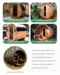 Custom Outdoor Cedar Sauna for 2-10 People