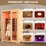 2-Person Full Spectrum Infrared Sauna for Home