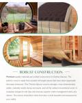 Custom Outdoor Cedar Sauna for 2-10 People