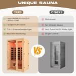 2-Person Full Spectrum Infrared Sauna for Home