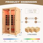 2-Person Full Spectrum Infrared Sauna for Home