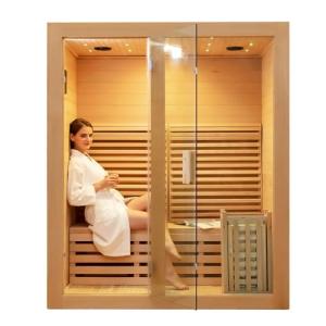 ZONEMEL 2-Person Indoor Wooden Steam Sauna