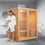 ZONEMEL 2-Person Indoor Wooden Steam Sauna