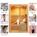 ZONEMEL 2-Person Indoor Wooden Steam Sauna