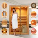 ZONEMEL 2-Person Indoor Wooden Steam Sauna