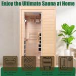 1350W Far Infrared Home Sauna with Bluetooth Speakers