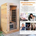 Iwoodhome 1-Person Infrared Home Sauna Room