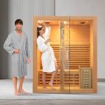 ZONEMEL 2-Person Indoor Wooden Steam Sauna