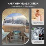 Woodbridge 2-Person Outdoor Barrel Sauna with Heater