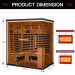 SWHSE 3-5 Person Far Infrared Home Sauna