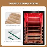 ToTibuy 2-Person Low EMF Infrared Home Sauna