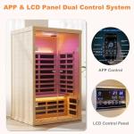 Cabirty 2-Person Infrared Sauna with App Control