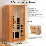 Springspa 1-Person Infrared Sauna with Bluetooth Speakers