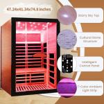 ToTibuy 2-Person Low EMF Infrared Home Sauna