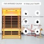 Cabirty 2-Person Infrared Sauna with App Control