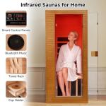 Springspa 1-Person Infrared Sauna with Bluetooth Speakers