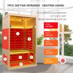 Cabirty 2-Person Infrared Sauna with App Control