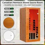 Springspa 1-Person Infrared Sauna with Bluetooth Speakers