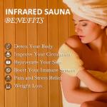 2024 Two-Person Low EMF Infrared Sauna with MP3