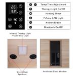 Compact 1-Person Infrared Sauna with Red Light Therapy